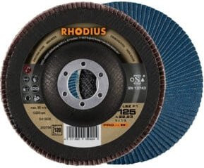 RHODIUS Lamellenschleifscheibe LSZ F1 Blau Durchmesser: 125 mm Körnung: 120 - Bild 1