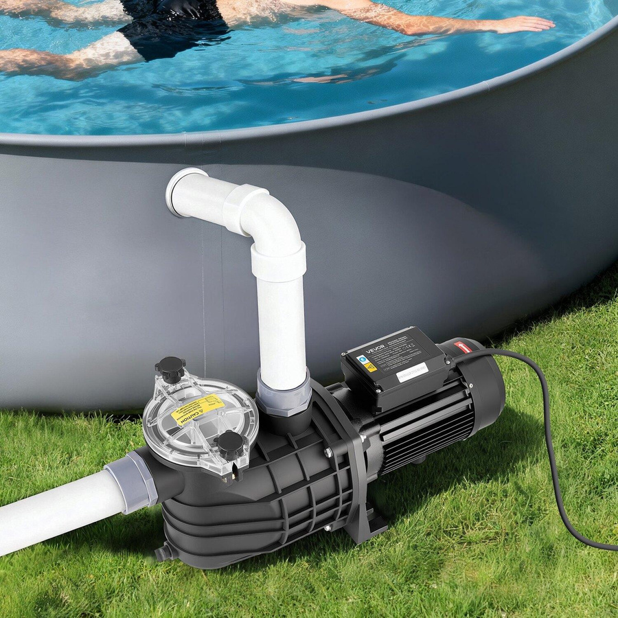 Buying Solutions MB Poolpumpe mit 3000W Leistung, 35.000 L/H Durchflussrate, 24-Stunden-Timer und Filterkorb - Bild 4