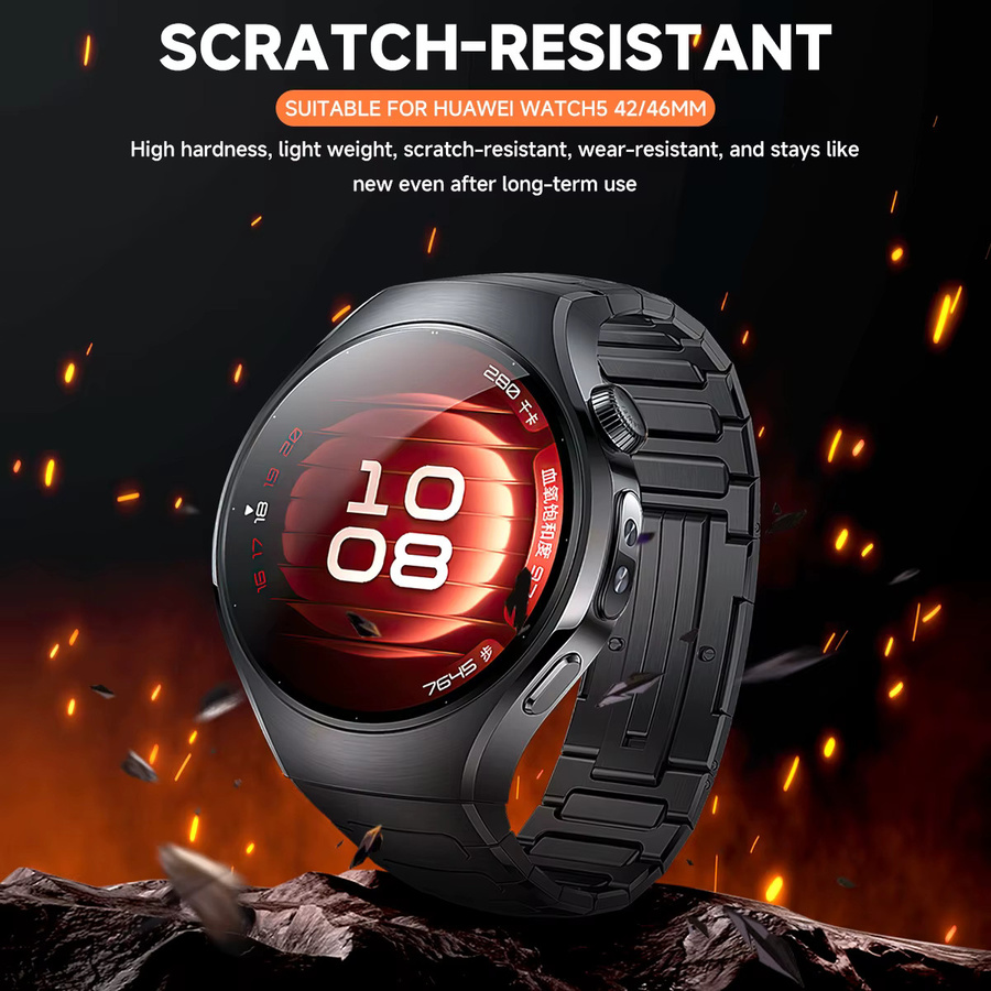 OAKCHARM Uhrenarmband Titan, Edelstahl, Huawei Watch 5 46 mm 42 mm, Unisex - Bild 5
