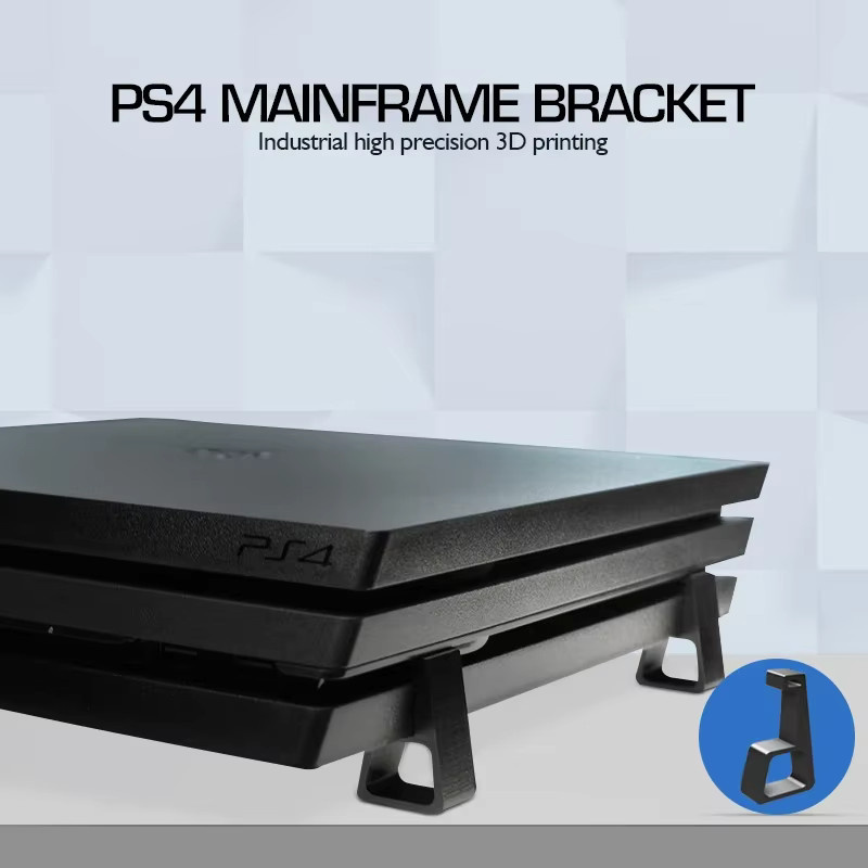 DATA FROG Horizontale Kühlständer-Fußhalterung für PS4, PS4 Slim und PS4 Pro in Schwarz - Bild 2