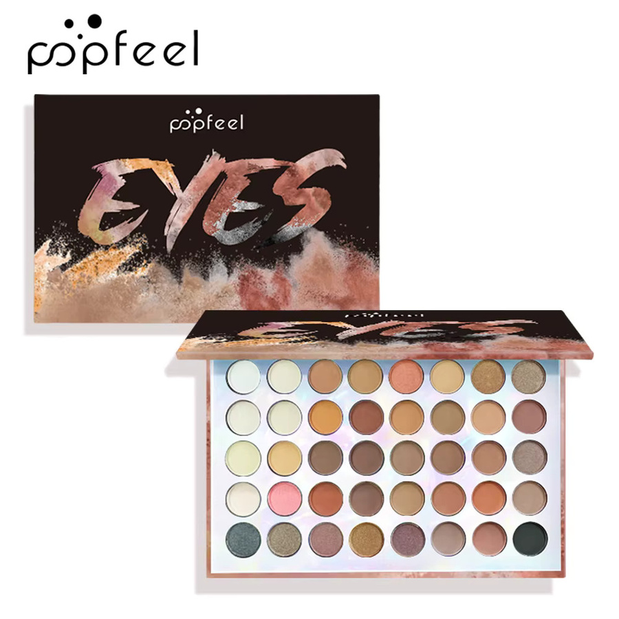 POPFEEL Lidschatten-Palette, 29/40 Farben, matt und perlmuttartig, wasserfest - Bild 3