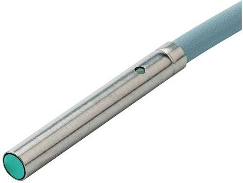 Pepperl+Fuchs Induktiver Sensor NBB0,8-4M25-E0 PUR 195621 NPN in Silber - Bild 1