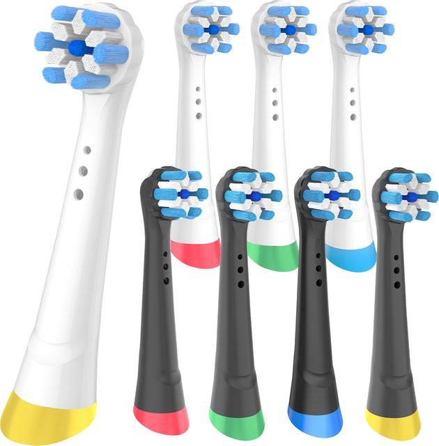 4/8 Stück Ersatzbürstenköpfe kompatibel mit Oral-B iO Serie, Schwarz, Weiß - Bild 1