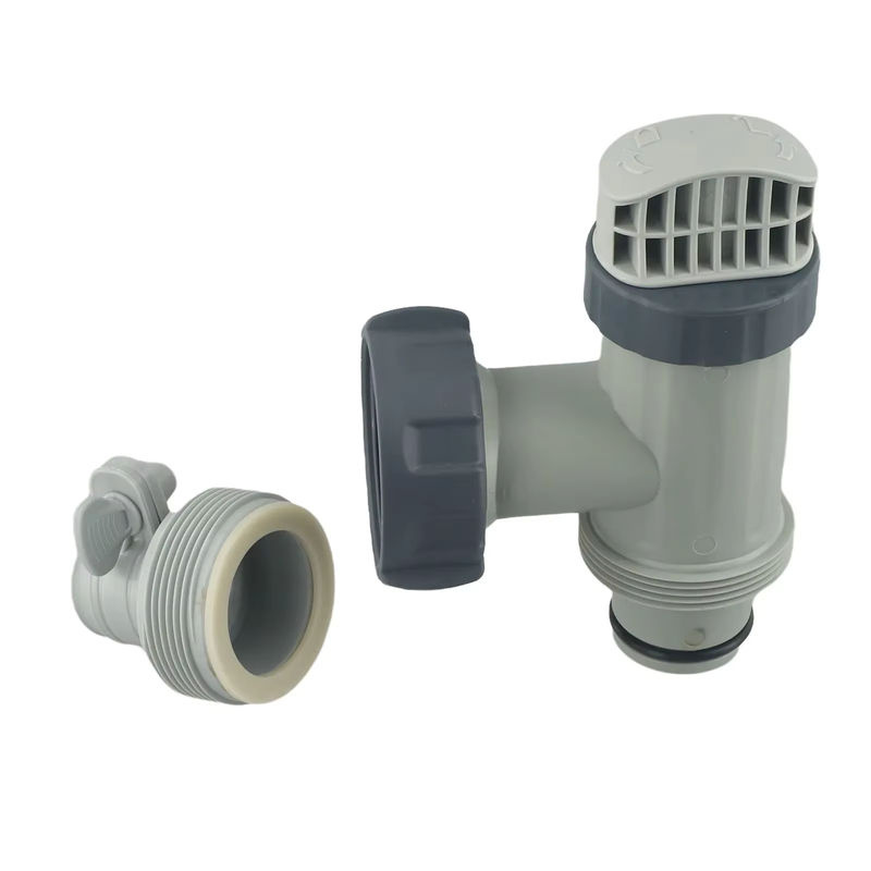 Intex Kunststoff-Pool-Kolbenventil mit Typ B Schlauchadapter in Grau als Ersatzteil für Boden-Pool-Kolbensysteme - Bild 4