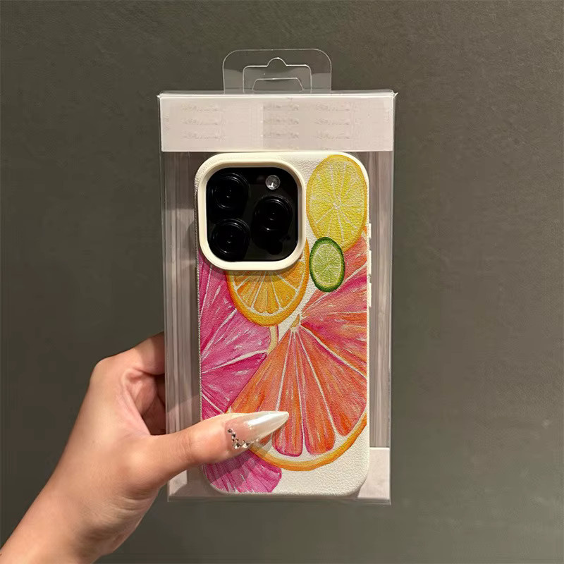 Bunte Handyhülle mit Zitronenmuster für Apple iPhone 17, 16, 15 Pro, Max und Plus in Gelb und Multicolour - Bild 3