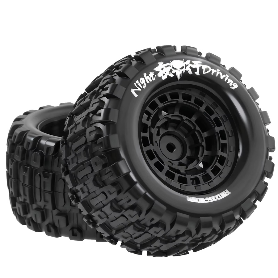 ARRMA RC Auto Gummi Offroad-Reifen Felgensatz, Schwarz - Bild 3