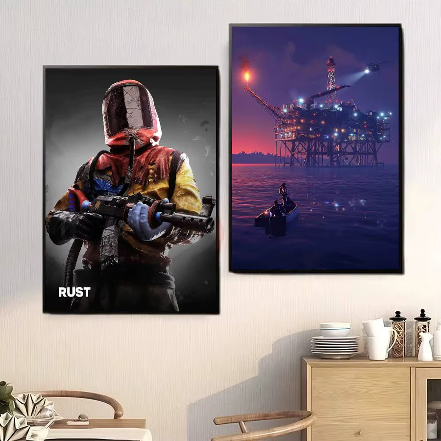 Wasserfestes Rust Anime Poster als selbstklebender Papieraufkleber für deine Kawaii Raumdekoration - Bild 4