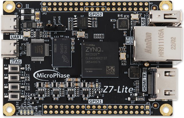 MicroPhase Z7-Lite FPGA Development Board Kit mit ZYNQ Xilinx Zynq-7000 XC7Z010 XC7Z020 Core Board in Schwarz - Bild 1