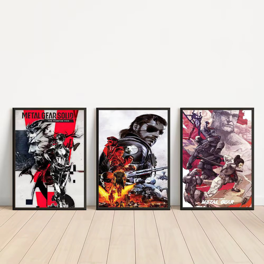 Metal Gear Vintage-Poster mit Klebefläche, Mehrfarbig, Rechteckig, B/H: 15 x 15 cm - Bild 2
