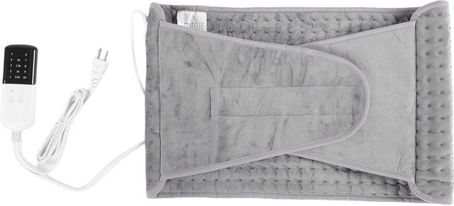 DIYelecs Heizkissen zur Rückenentlastung und Menstruationspflege in Silber Grau mit 10 Temperatureinstellungen und 4 Timerfunktionen - Bild 1