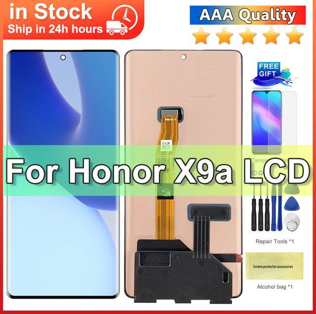 Honor x9a LCD-Display Touchscreen Ersatz Baugruppe mit Rahmen in Schwarz, 6.67 Zoll - Bild 1