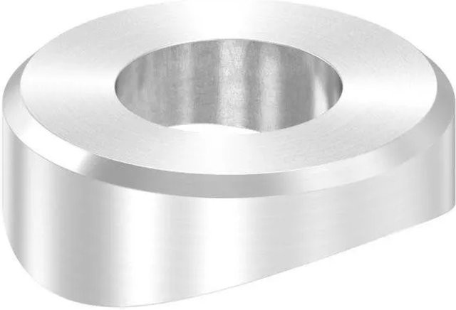 FeNau Ausgleichsstück für Rundrohr Ø 25 mm aus V2A Edelstahl in Silber gebürstet - Bild 1