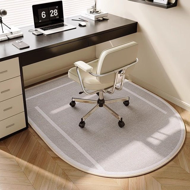 VIKAMA Teppichdrehstuhl Bodenschutzpolster aus Kristallfaser für Büro und Computerstuhl, Durchmesser: 60 cm - Bild 1