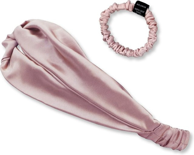 AILORIA Set Headband und Scrunchie aus Seide, Unisex, S - Bild 1