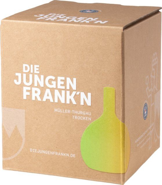 Die Jungen Frank'n Müller-Thurgau Weißwein, Franken, trocken, 2024, 3,0 l - Bild 1