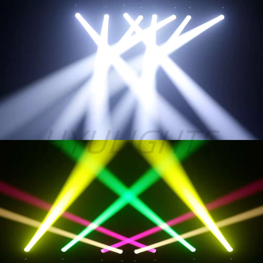 HYULIGHTS LED 180W Moving Head Light mit Beam- und Spot-Funktion, Zoom, 24 rotierenden Prismen, 14 Gobos sowie 11- und 7-Farben-Rad für die DJ-Bühnenbeleuchtung - Bild 4