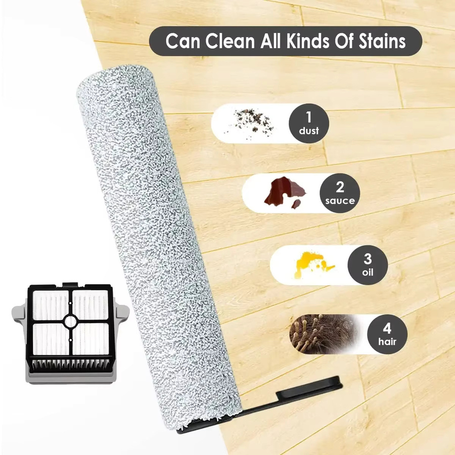 Ersatz-HEPA-Baugruppe und Bürstenrollen-Set für Tineco Floor ONE S6/S7 Pro Kabelloser Nass-Trocken-Staubsauger in Weiß - Bild 2
