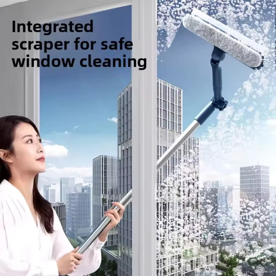 Multifunktionaler Silikon-Glaswischer von Untior in Blau für Arbeitsplatten und Badezimmer - Bild 4
