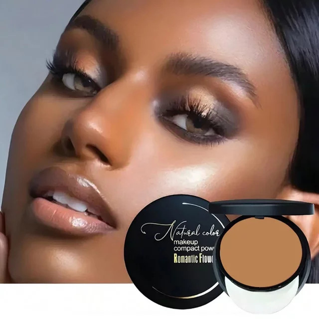 Romantic Flower Foundation Bronzer Puder Set, Dunkle Haut - Bild 1