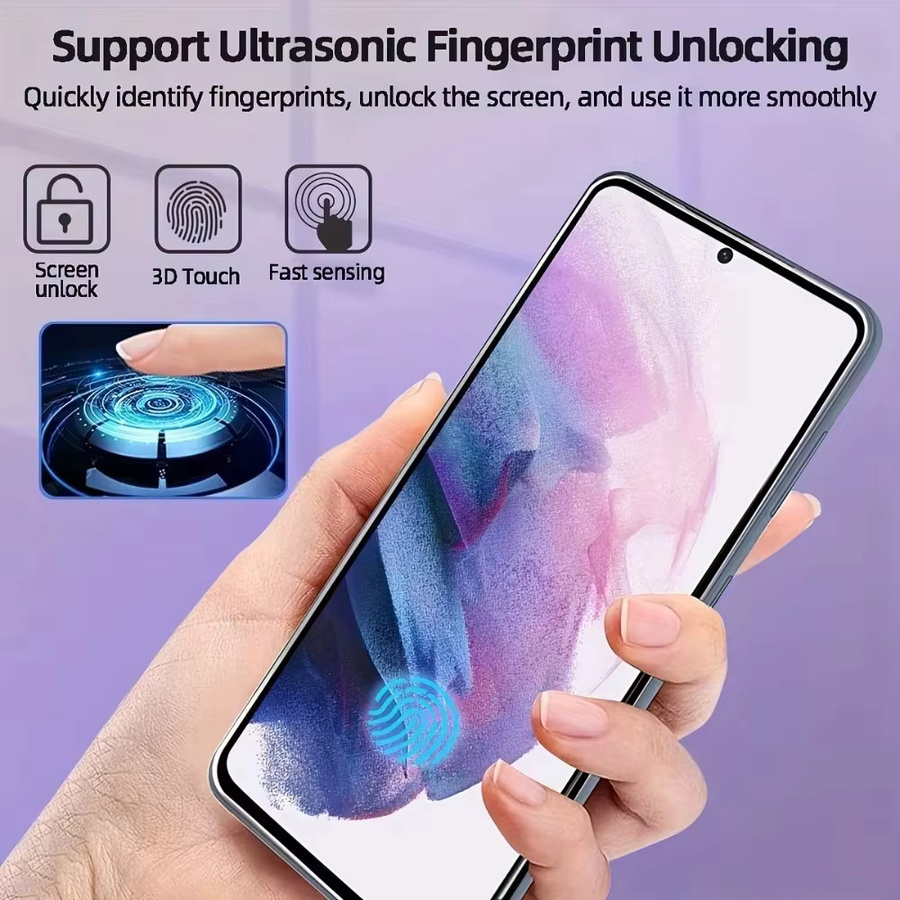 Displayschutz aus gehärtetem Glas für Google Pixel 8A 9A 7A 10 Pro XL 9 8 7 5G, transparent, vollständig abdeckend und kompatibel mit Fingerabdruck-Entsperrung - Bild 3