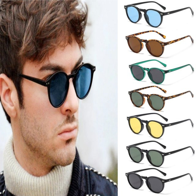 Polarisierte Sonnenbrille, rund, Vollrand, Kunststoff, Unisex - Bild 1