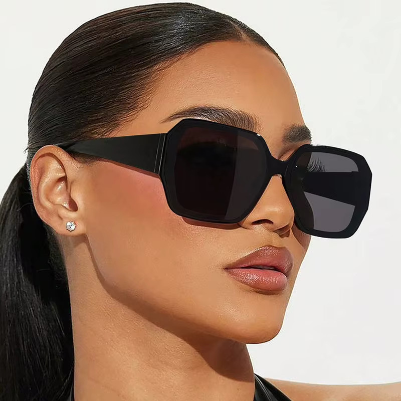 Rexxar Sonnenbrille, quadratisch, Vollrand, Kunststoff, schwarz, Unisex - Bild 3