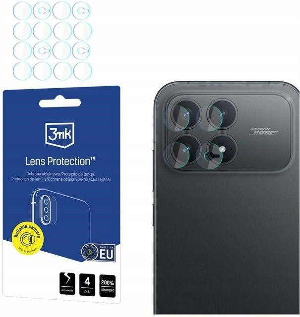 3MK Rückkamera-Schutzfolie aus flexiblem Glas für Xiaomi Poco F8 Pro, 4er-Set, Transparent - Bild 1
