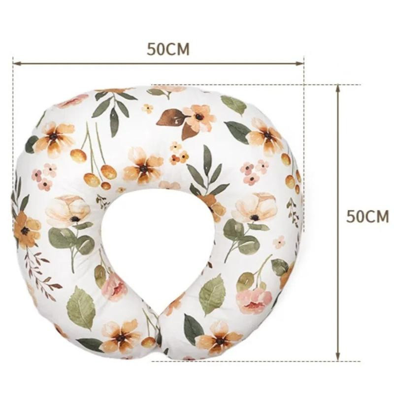 MARKET-2 Atmungsaktiver Stretch-Stillkissenbezug aus Baumwolle und Polyester mit abnehmbarem Bezug als vielseitige Babysitzhilfe für Säuglinge von 0-12 Monaten - Bild 3