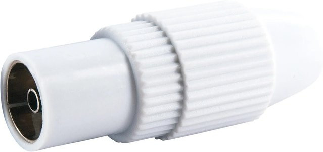 Schwaiger Koaxkupplung in Weiß - Bild 1
