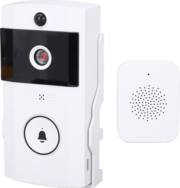 OutsideWorld Kabellose WiFi Video Türklingel in Weiß mit HD Weitwinkelobjektiv und 2-Wege-Kommunikation via App - Bild 1
