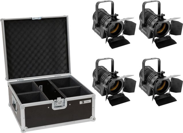 EUROLITE Set 4x AKKU THA-20PC TRC Theater-Spot in Schwarz mit Case - Bild 1