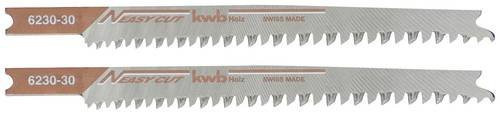 Kwb EASY CUT Stichsägeblätter HCS für Holz und Kunststoff mit Universalschaft, 2er-Set (fein-grob) - Bild 1