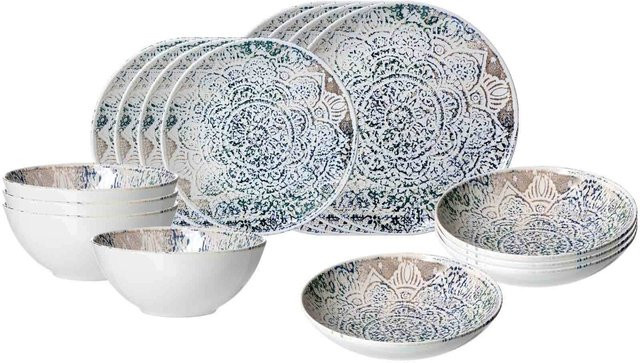 Ritzenhoff & Breker Luigi Einsteiger-Set aus Glas und Keramik in Multicolour, 16er Set - Bild 1