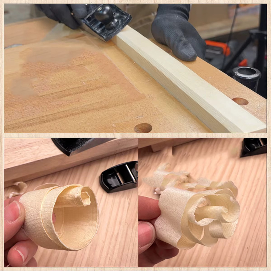 Toorise Mini-Handschaaf in Schwarz, professioneller manueller Holzhobel zum Glätten und Trimmen für präzise Holzbearbeitung - Bild 5