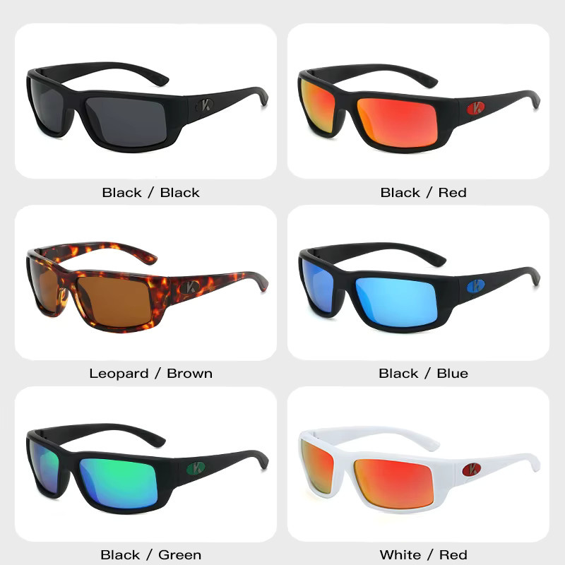 Karos Sonnenbrille, Vollrand, rechteckig, Schwarz, Unisex, polarisiert - Bild 3