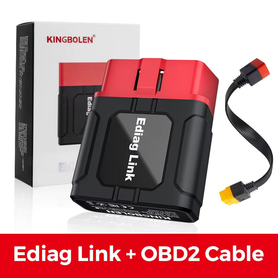 KINGBOLEN Ediag Link Allsystem Bidirektionaler OBD2 Diagnosescanner für iOS und Android mit Bluetooth, CAN-FD-Protokoll, 10+ Reset-Funktionen und aktivem Test in Weiß - Bild 8