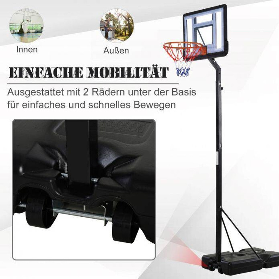 HOMCOM Basketballkorb, schwarz - Bild 2