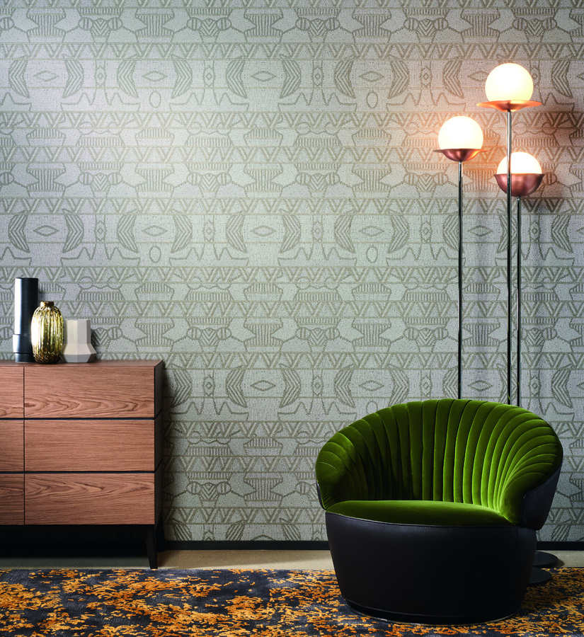 Arte Wallpaper Empire 50552 - Vlies Tapete mit geometrischem Art Deco Design in Grün - Bild 1