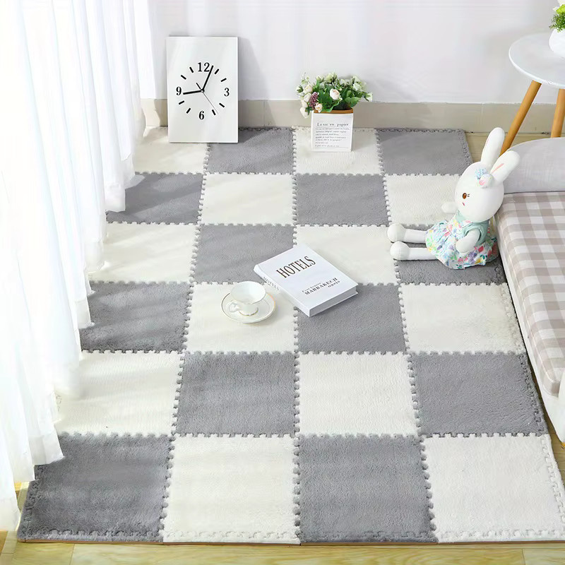 DHDH Baby-Puzzlematte aus weichem Schaumstoff, waschbar, Blau - Bild 1