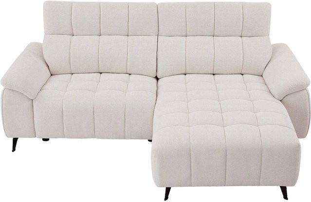 Vente-unique Relaxsofa Celtimo in Beige mit L-Form und motorisierter Funktion für die Sitzfläche, Breite: 230 cm - Bild 1