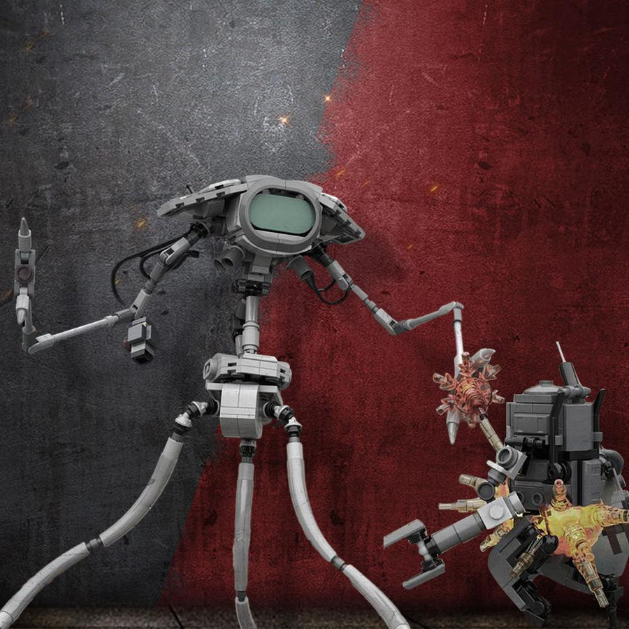 Gobricks MOC Marsianische Kampfmaschine Der Krieg der Welten Konstruktionsbausteine ab 14 Jahren - Bild 2