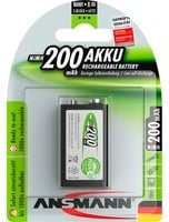 Ansmann maxE 9V Block-Akku NiMH 200 mAh Schwarz - Bild 2