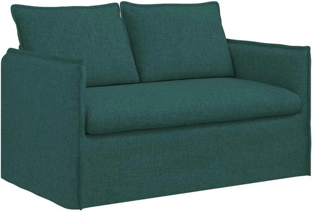 vidaXL Sofa Dunkelgrün mit Stoffbezug und Metallrahmen B/T/H: 136 x 82 x 85 cm - Bild 1