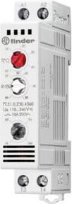 Finder Multi-Thermo-/Hygrostat 1S 10A 110-230VAC 7T.51.0.230.4360 in Weiß, Einbaumodell - Bild 1