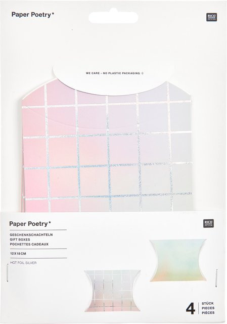 Rico Design Paper Poetry Geschenkschachteln Futschikato Spectrum multicolour B/T/H: 12,0 x 18,0 x 4,0 cm - Bild 1