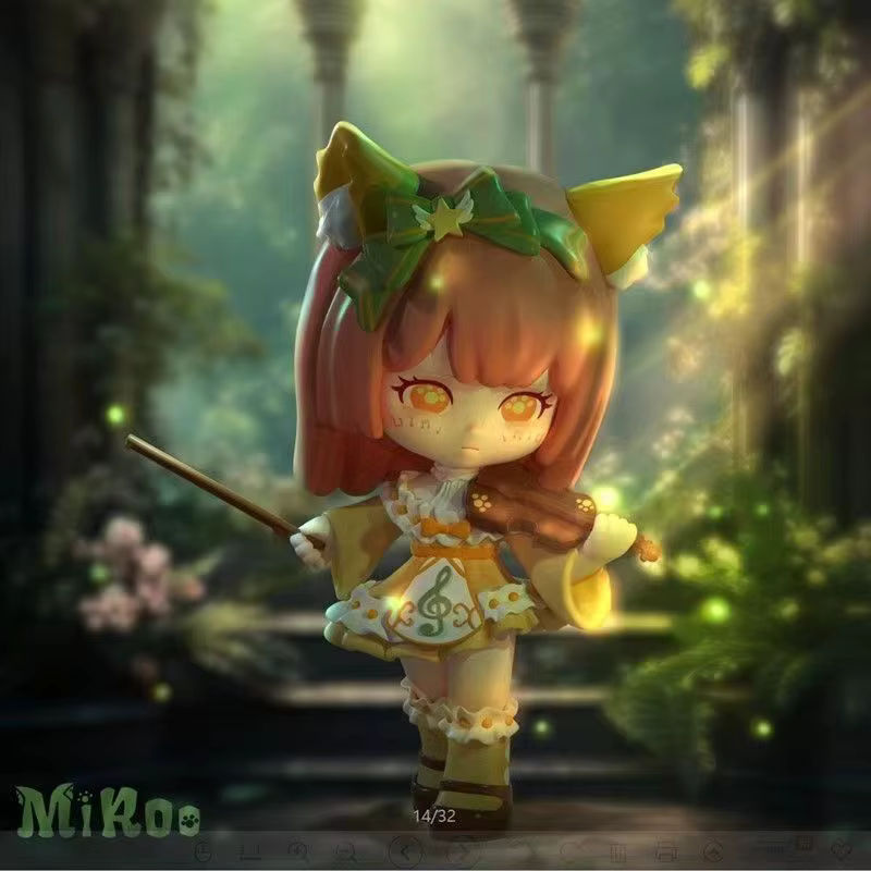 Miroo Circus Carnival Series Blind Box Little Fox Ornament Dekoration aus Kunststoff in Mehrfarbig - Bild 3