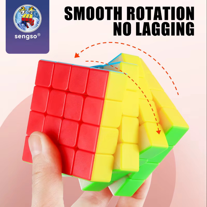 SENGSO Speed Cube 2X2 3x3 4X4 5X5 Cube Pyramide, Puzzle-Lernspielzeug, bunt / mehrfarbig - Bild 3