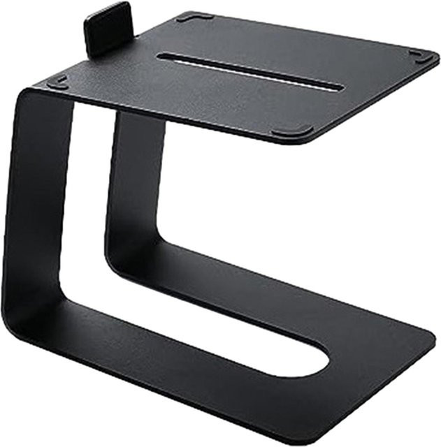 MagiDeal Metall-Desktop-Lautsprecherständer in Schwarz mit Anti-Rutsch-Schutz und Vibrationsabsorptions-Pads - Bild 1