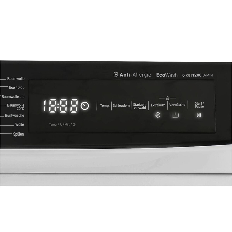 Daewoo Waschmaschine WM612T2TWB0DE in Weiß mit 6 kg Waschkapazität, Frontlader, Aquastop und Quick Wash, B/H/T: 60 x 85 x 50 cm - Bild 3