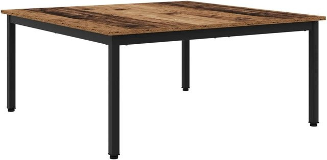 vidaXL Couchtisch aus Holzwerkstoff in Braun, modern und quadratisch, B/T/H: 100 x 100 x 45 cm - Bild 1